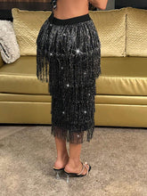 SXY Women's Sexy Tassel Skirt, Spring And Summer